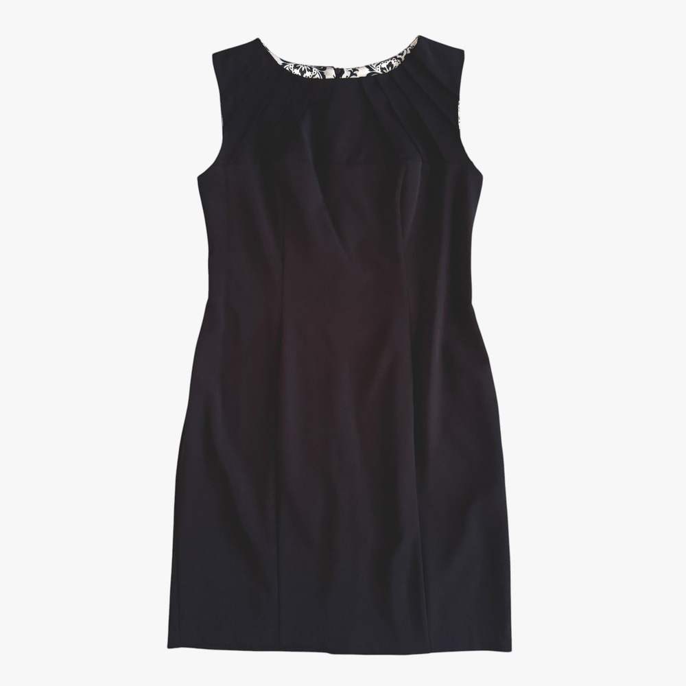 AA Studio Womens Black Sleeveless Sheath Dress Sophisticated LBD 10 understated